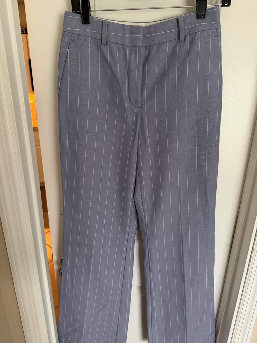 Ann Taylor Lavender Pinstripe Trousers